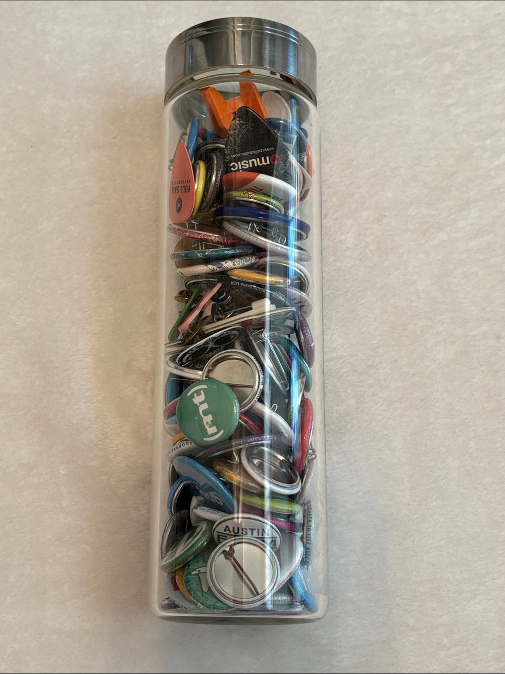 Jar full of pins - pics and misc